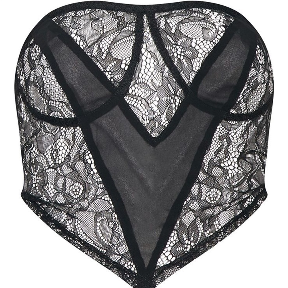 Black Lace Bandeau